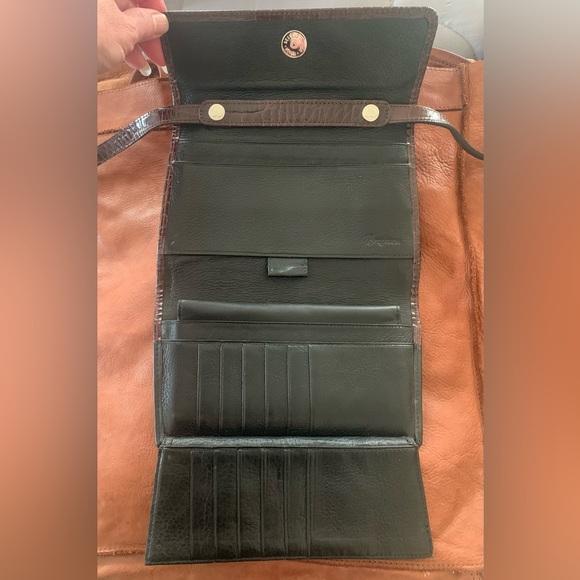BRIGHTON Leather Wallet Crossbody Purse - Picture 7 of 8